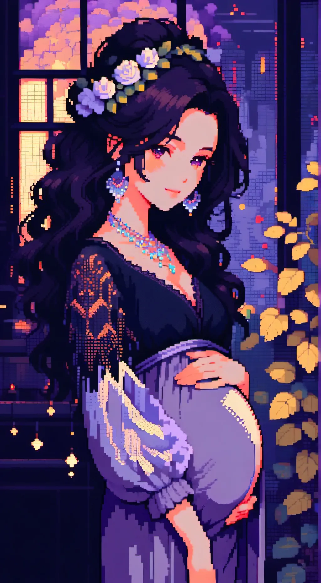 ai character: Madeline  background