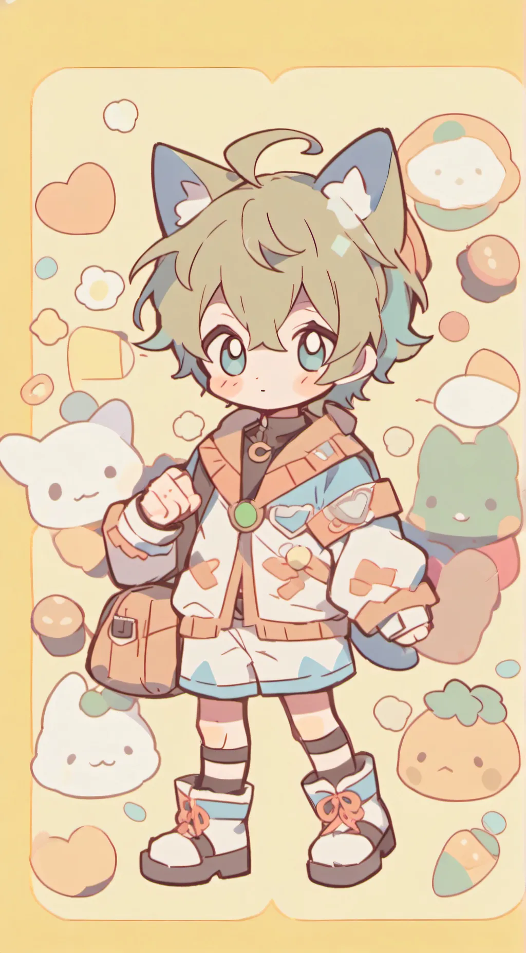 ai character: cat background