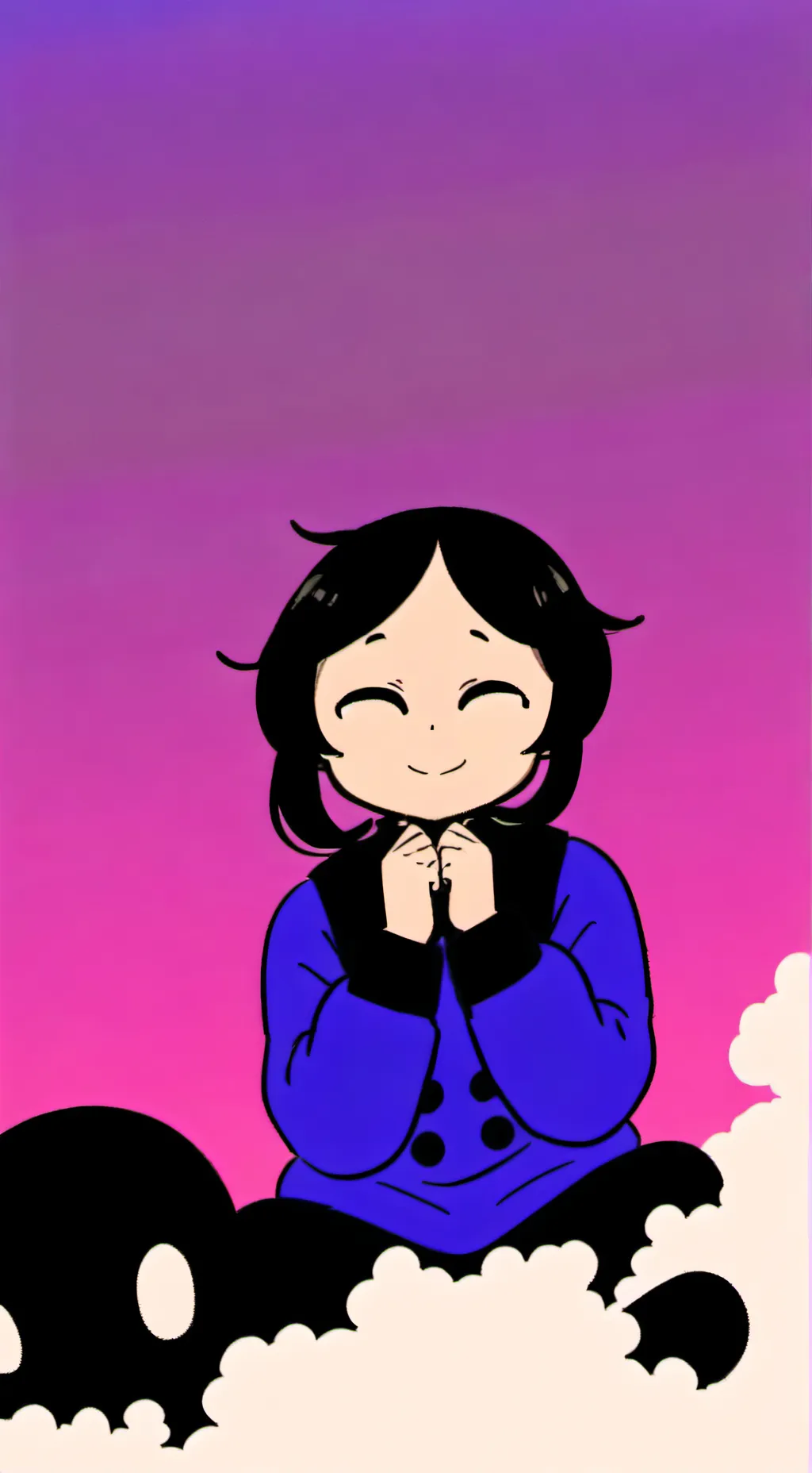 ai character: Alegria x tristeza background