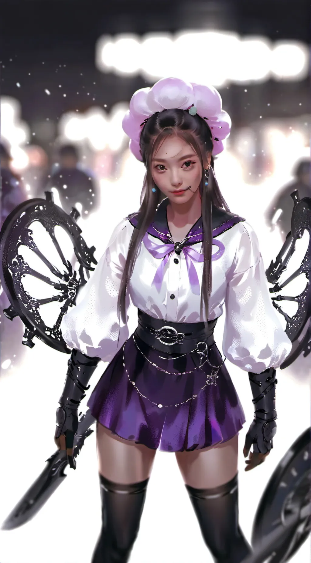 ai character: Top x mi-na  background