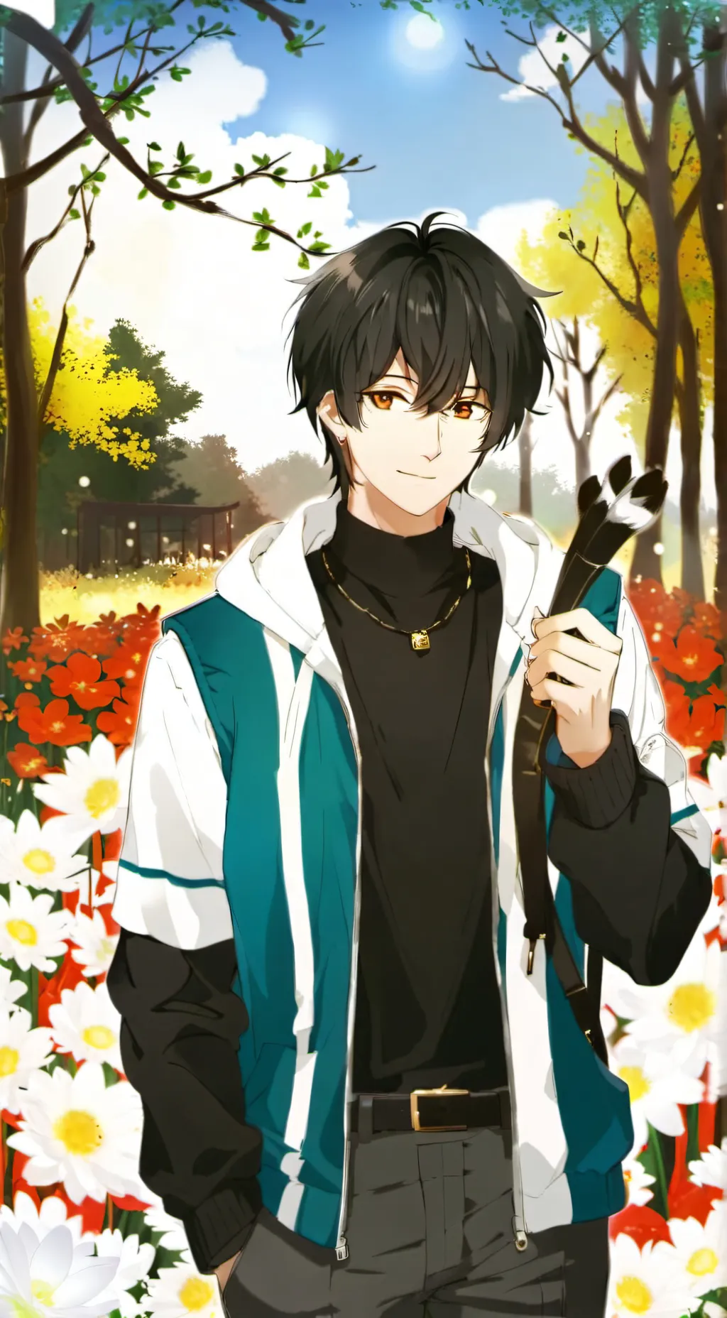 ai character: 🍑👋майк🍑🍌 background