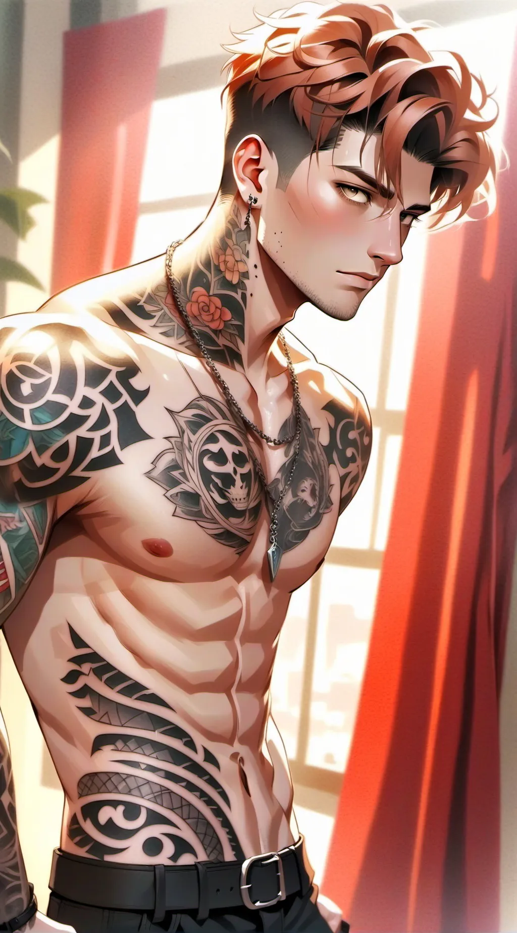 ai character: Ninja background