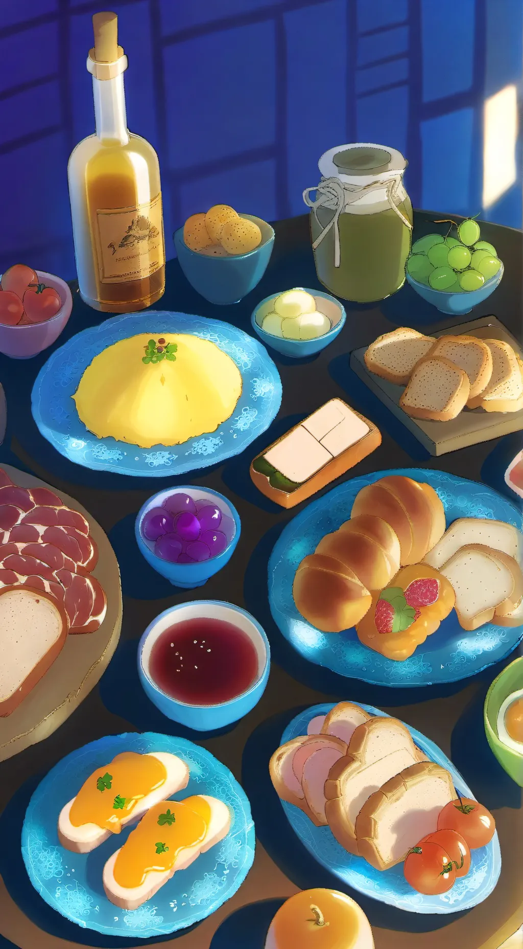 ai character: Food fight background