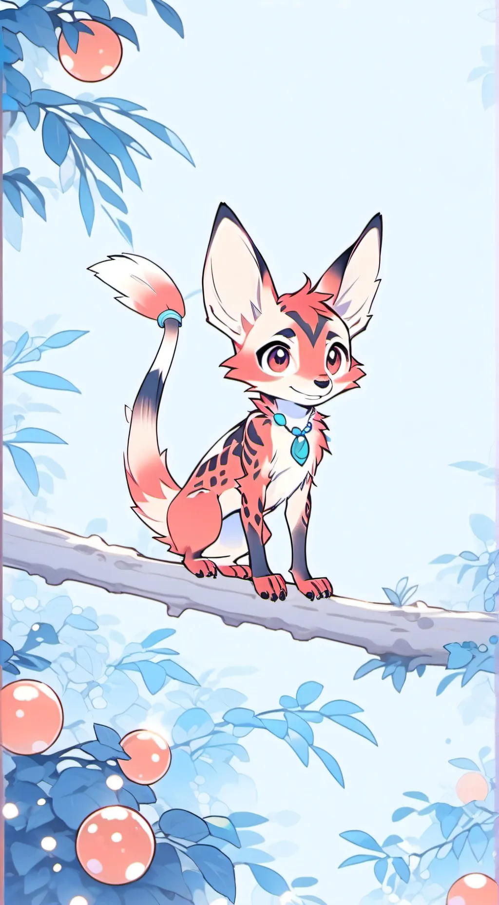 ai character: Red Cricket Furry background