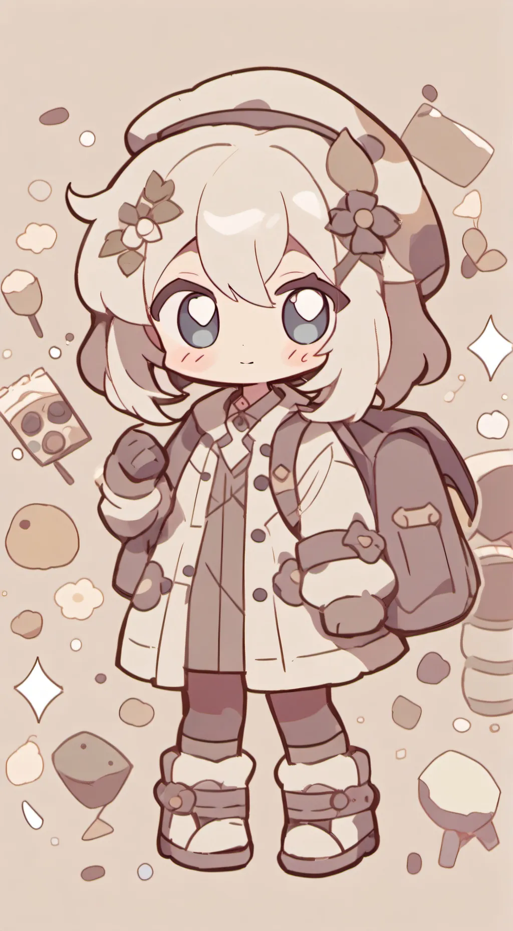 ai character: DW: Beach background