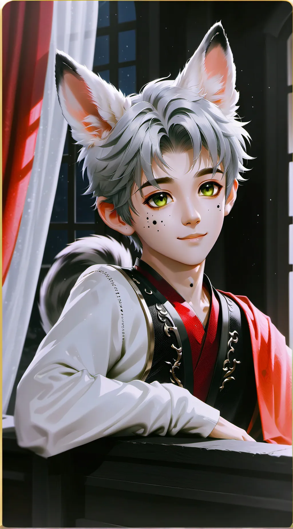 ai character: Tanfur the Moonlight Spirit background