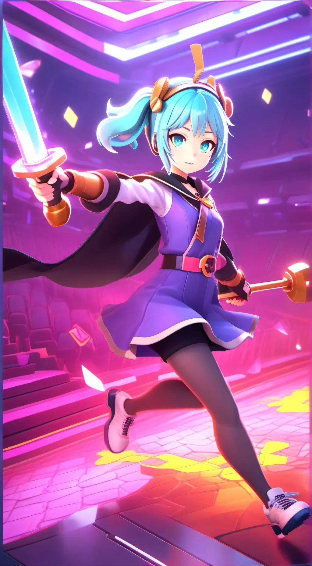 ai character: Hatsune Miku background