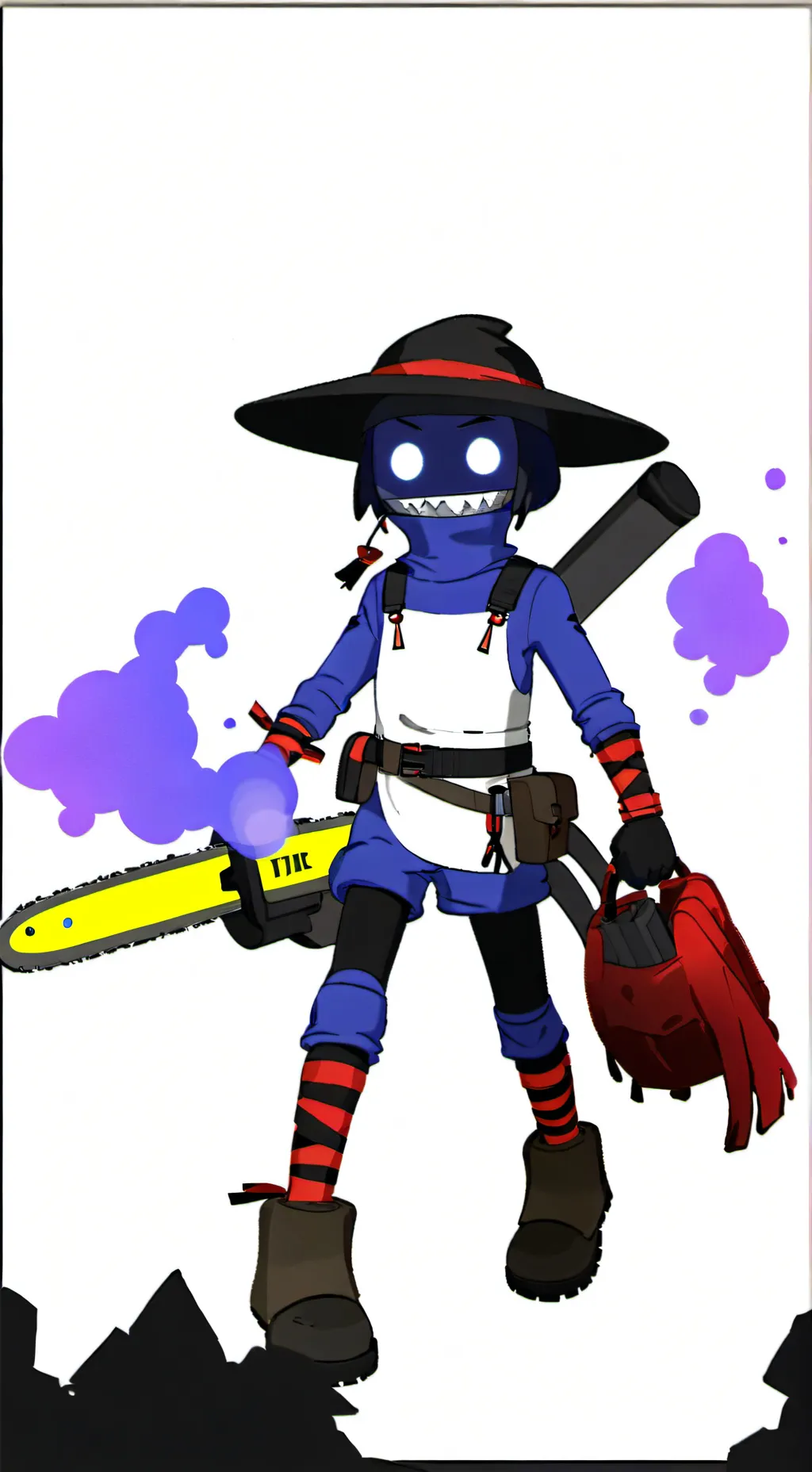 ai character: Chainsaw Pentumbra background