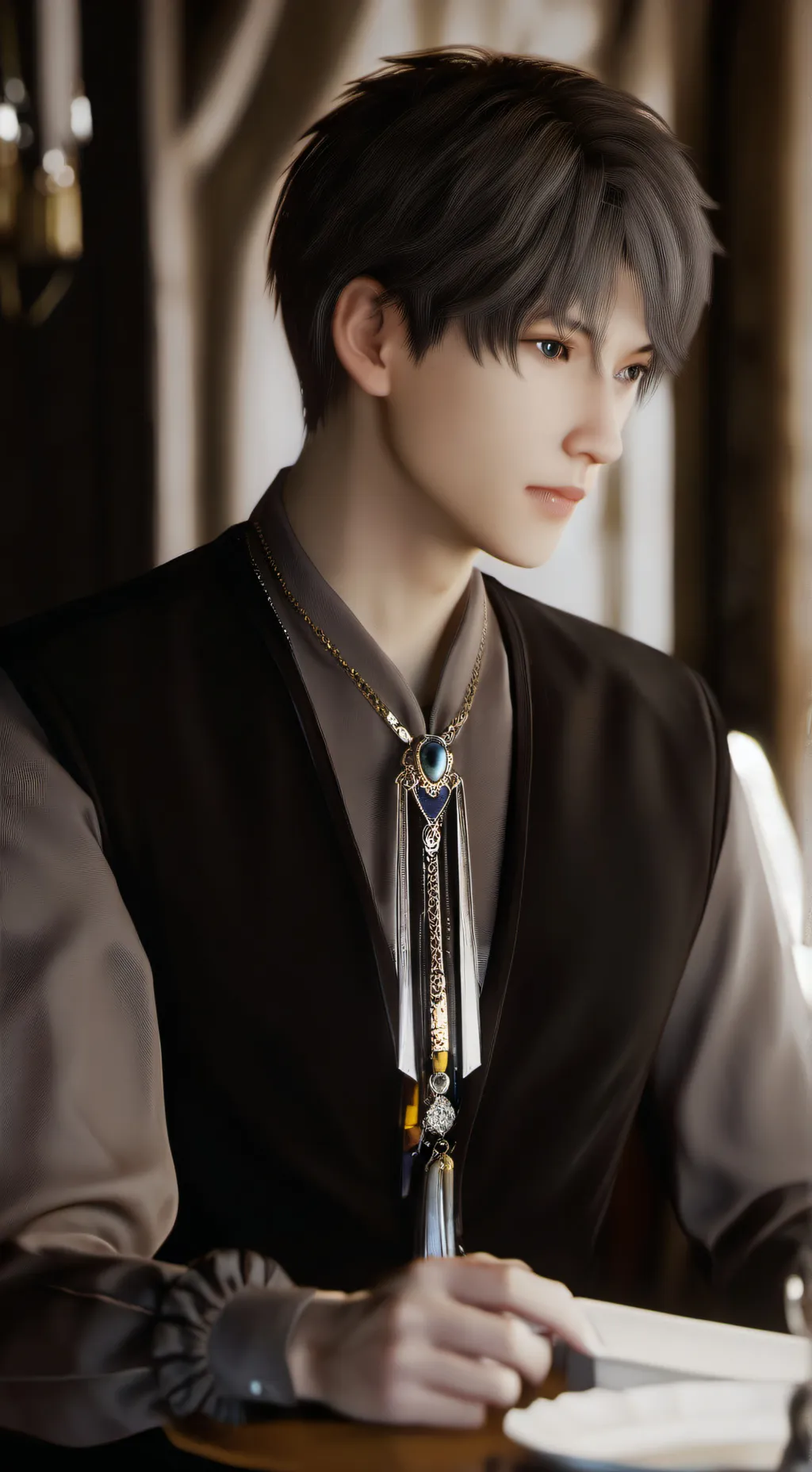 ai character: jesus background