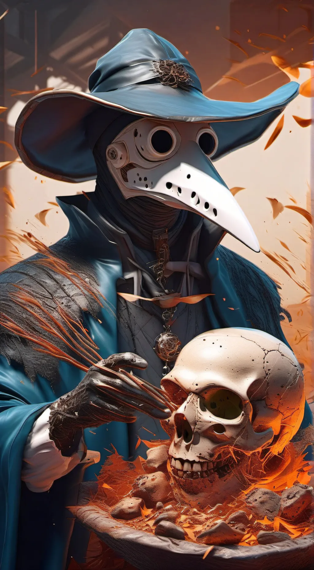 ai character: Deadly crow background