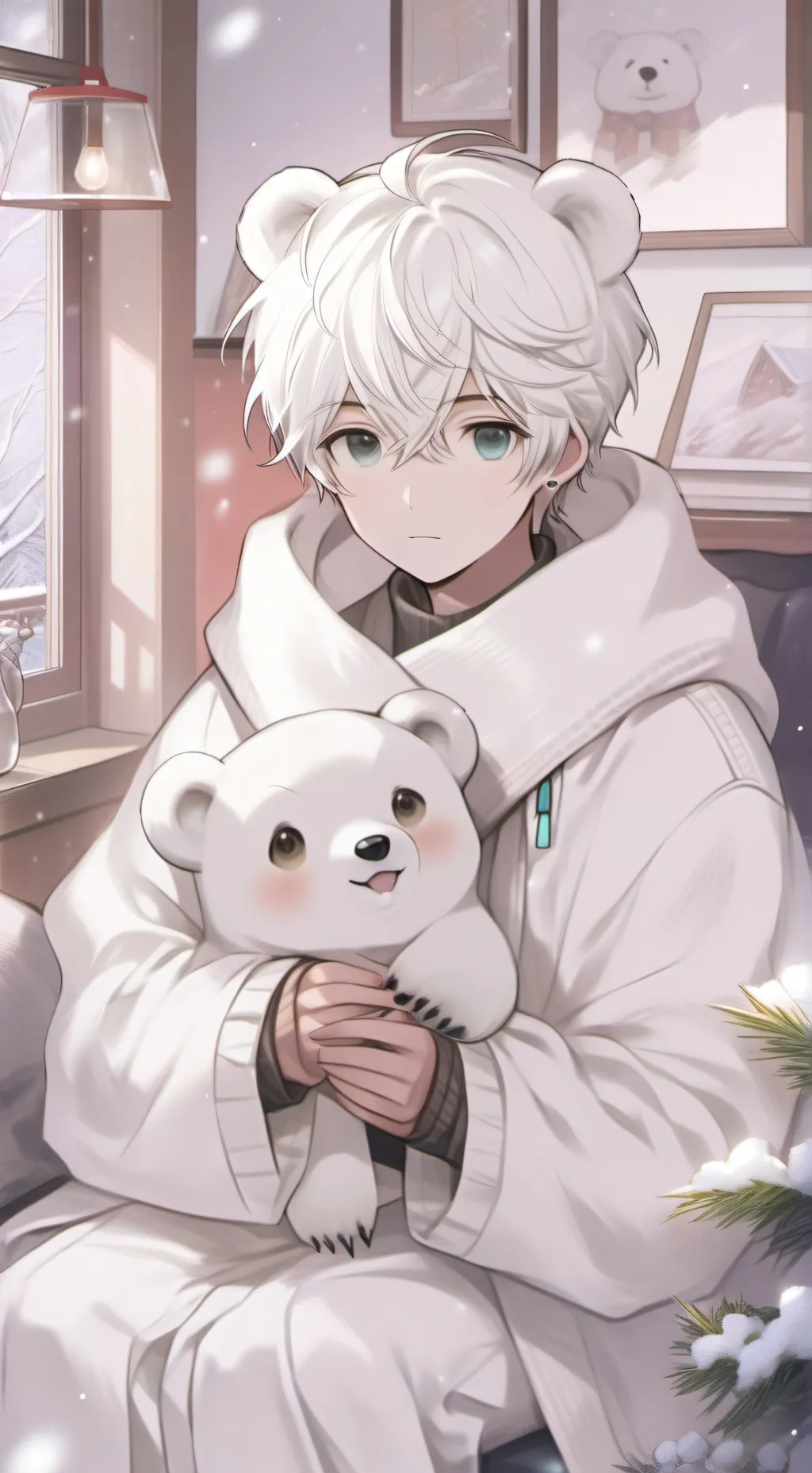 ai character: Polar Puff Spirit background