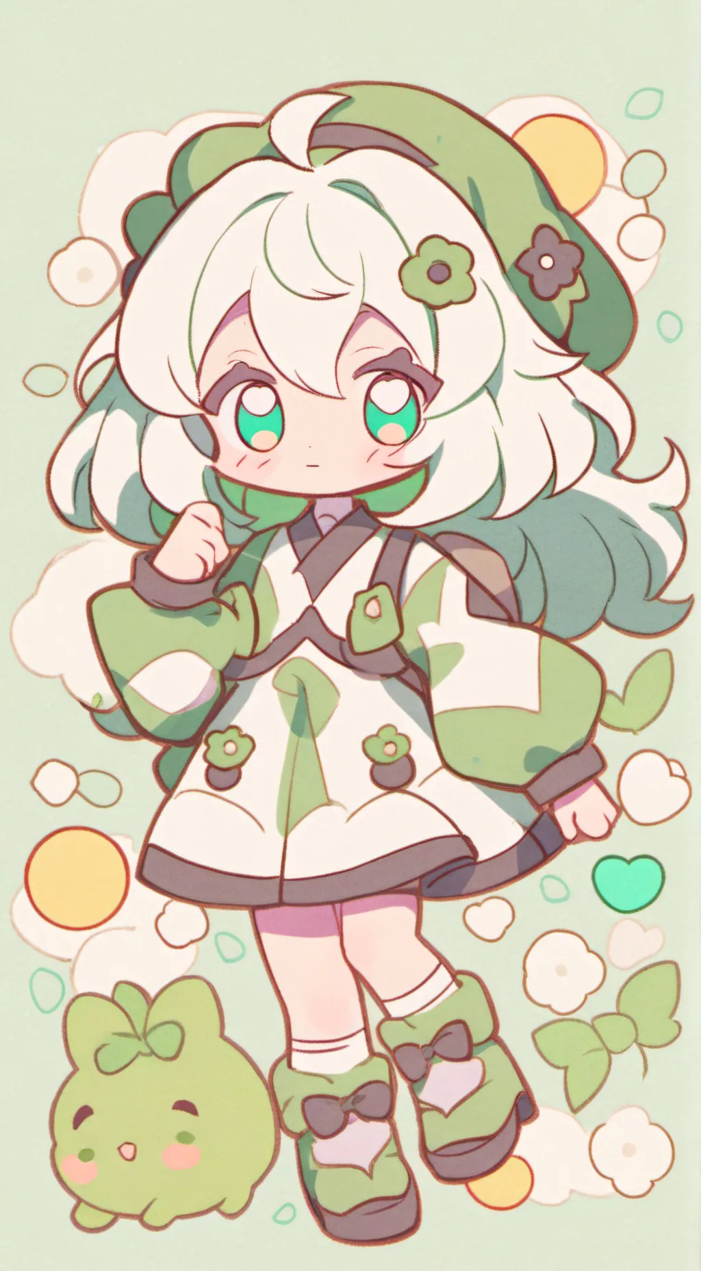 ai character: Vee background