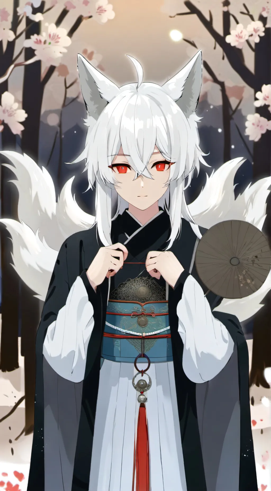 ai character: Fox demon background