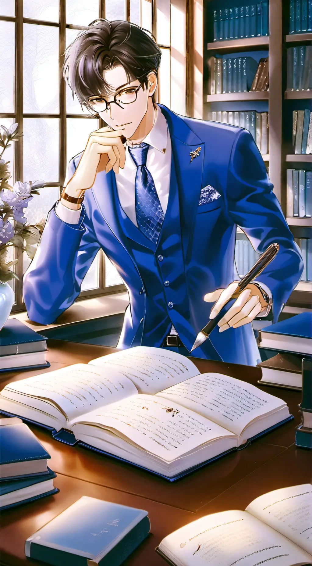 ai character: jornal nacional  background