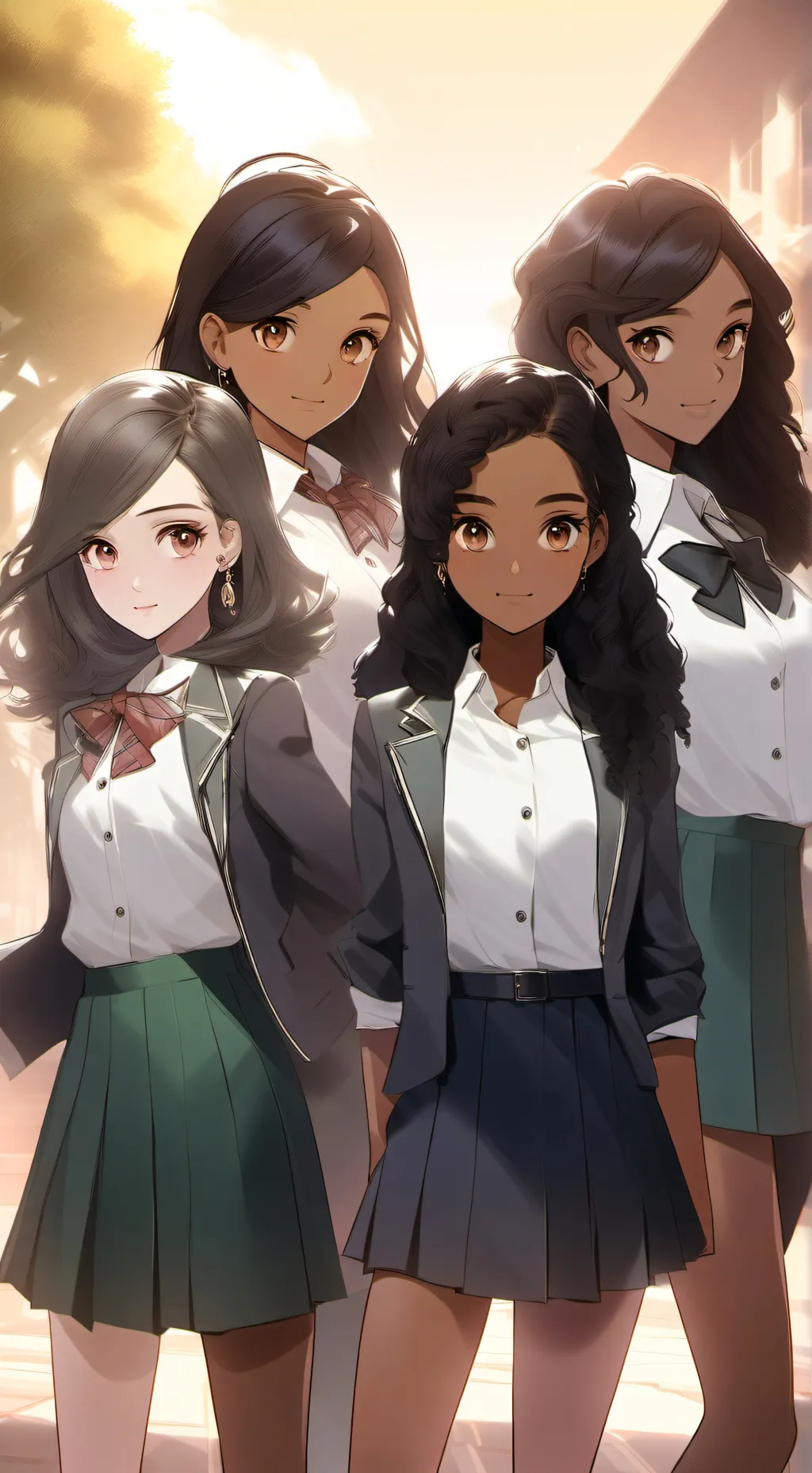 ai character: best friends  background