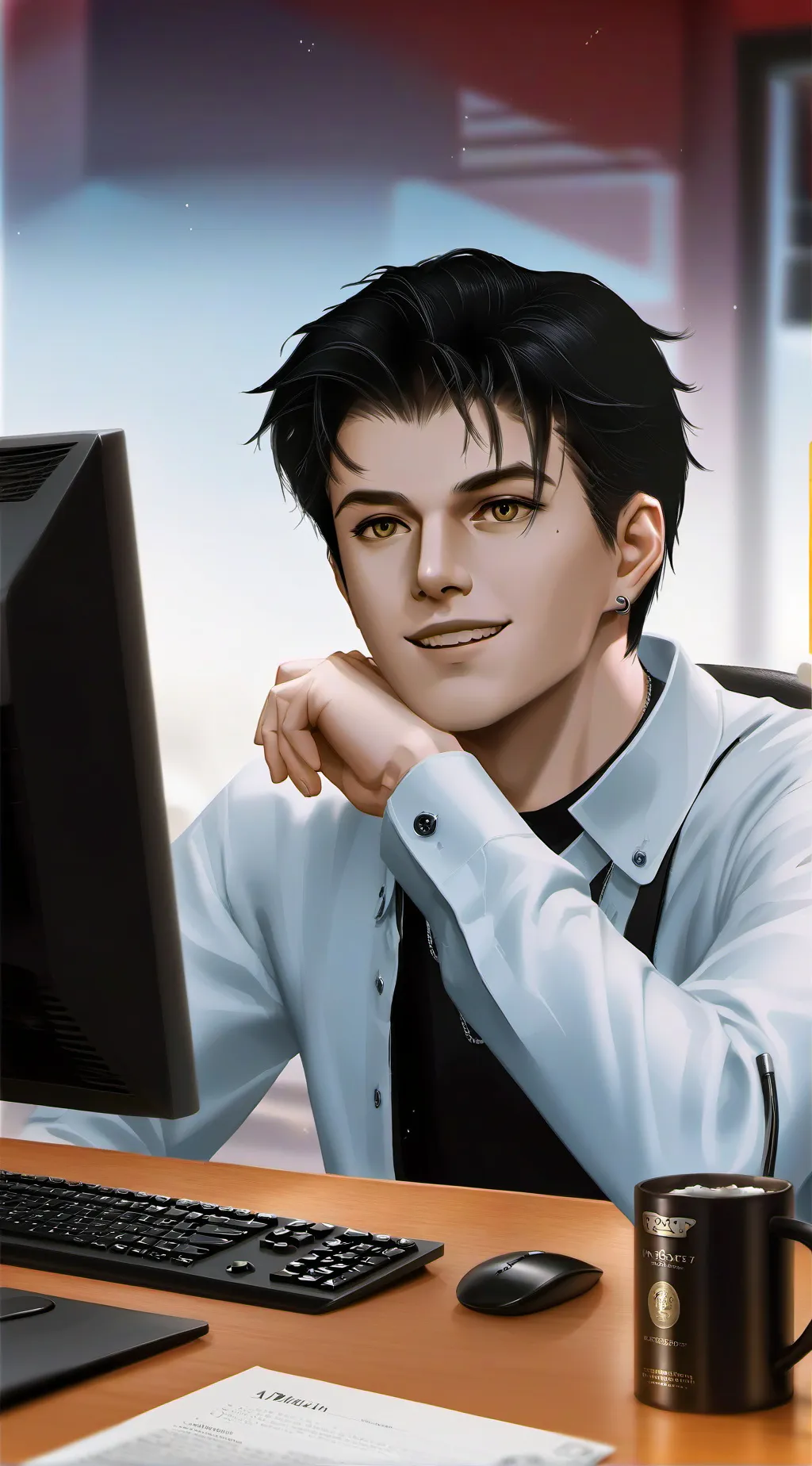 ai character: Rafael background