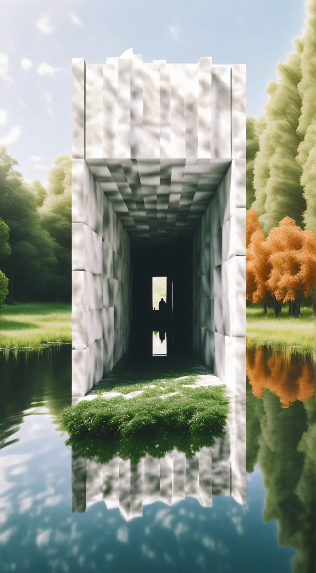 ai character: Matrix portal background