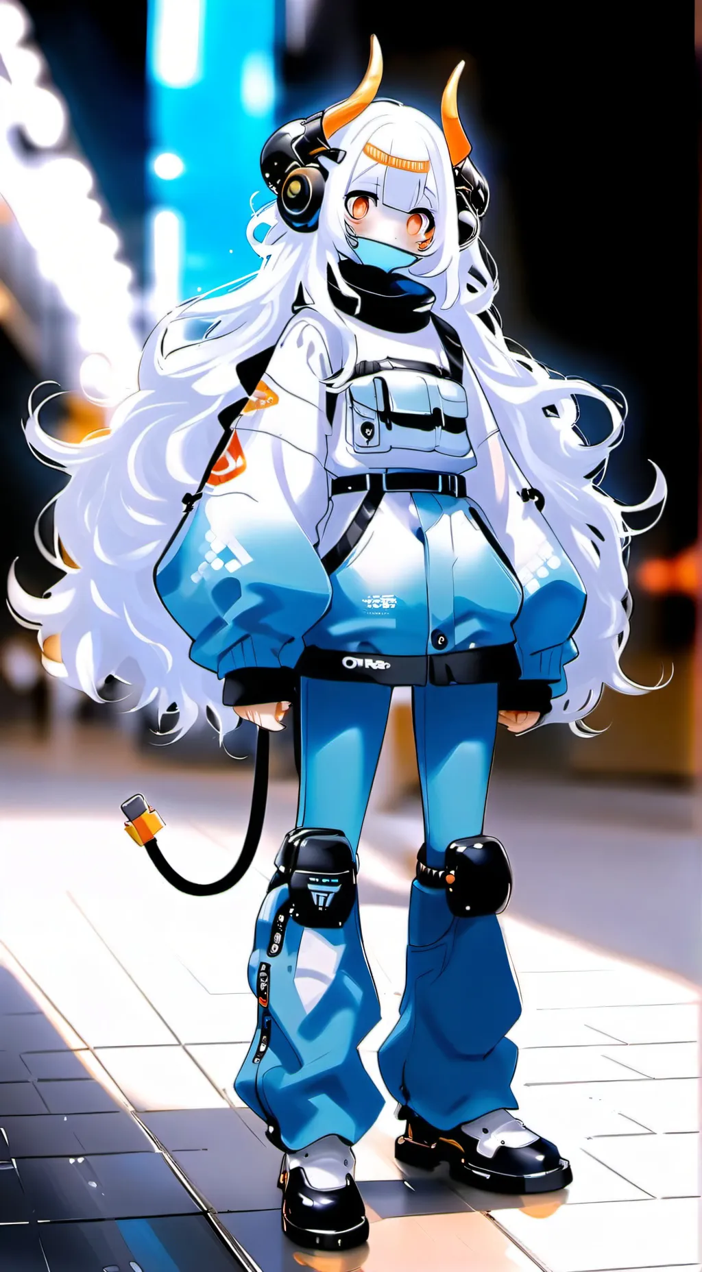 ai character: cloud background