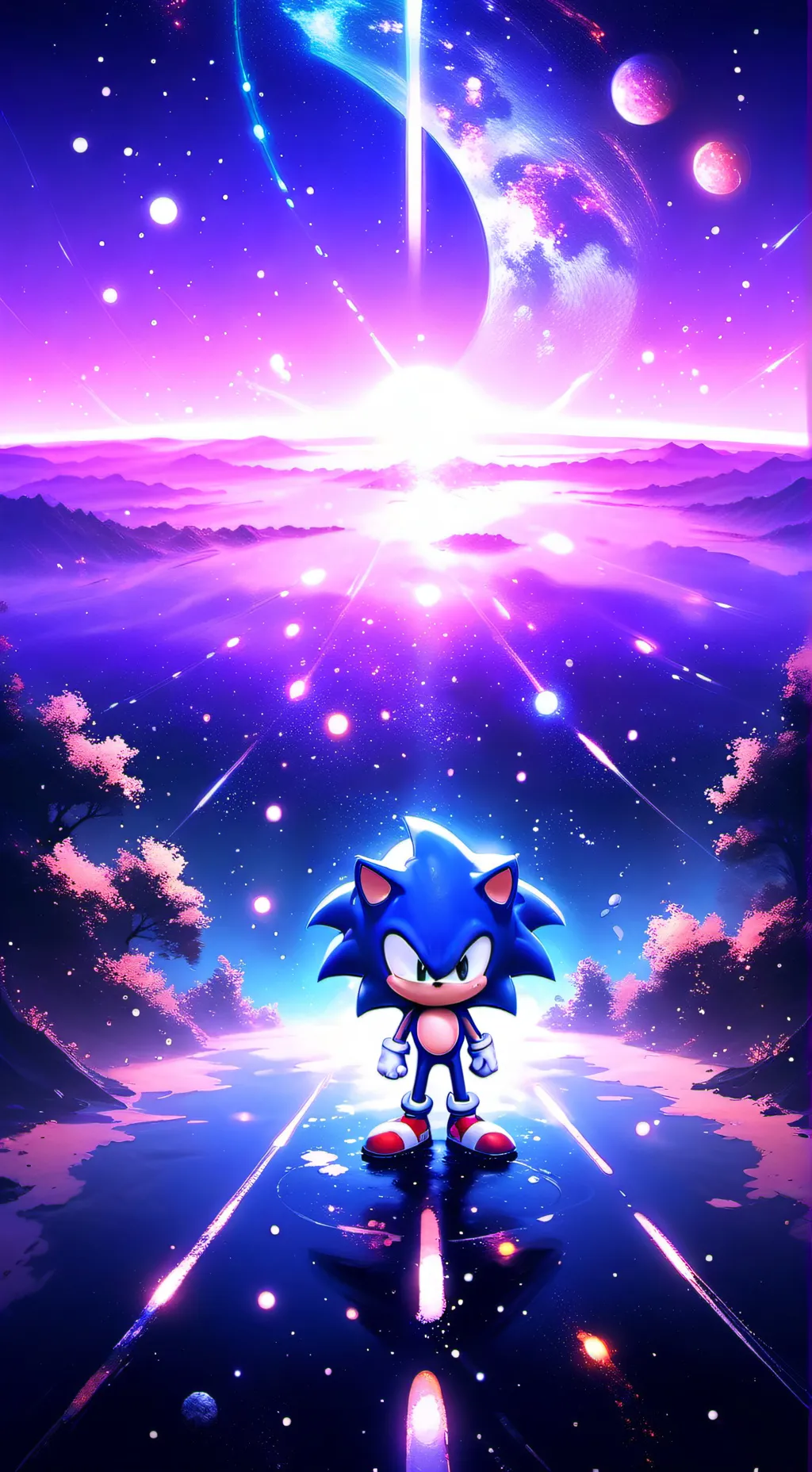 ai character: Sonic vs md pt 2 background