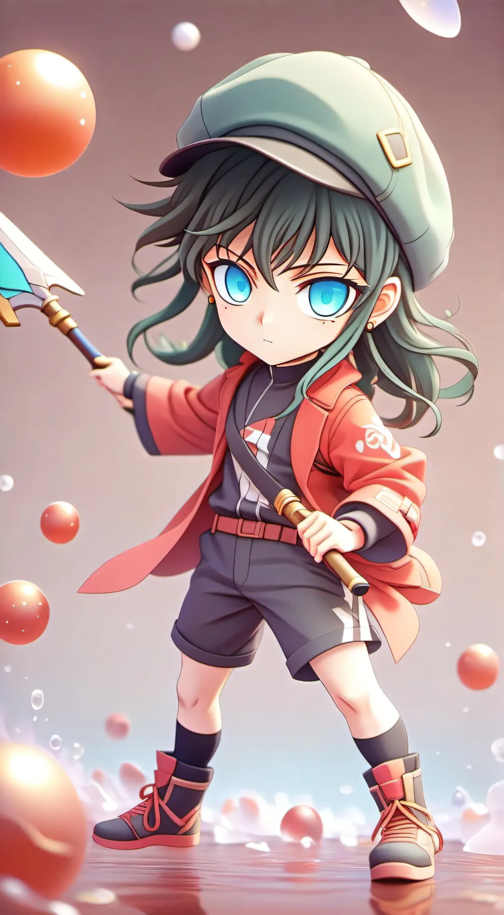 ai character: tokito joga tênis background