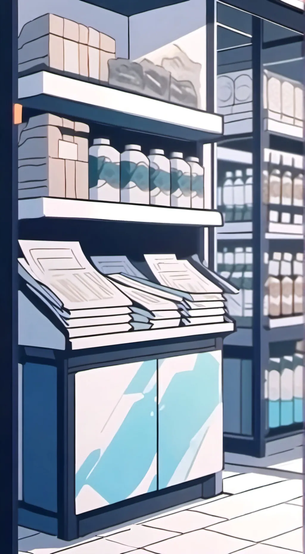 ai character: MKA store background