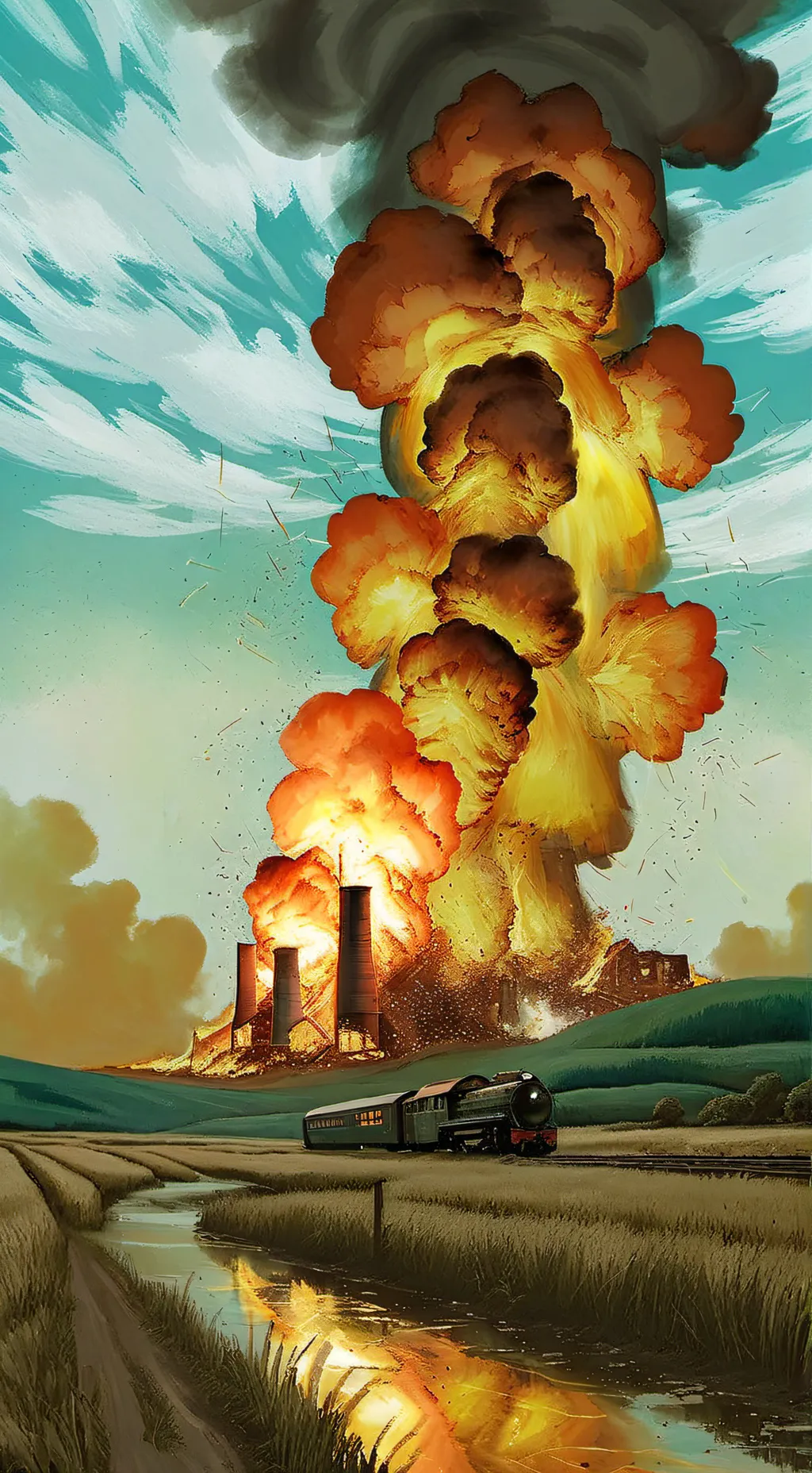 ai character: Bakugo fight background