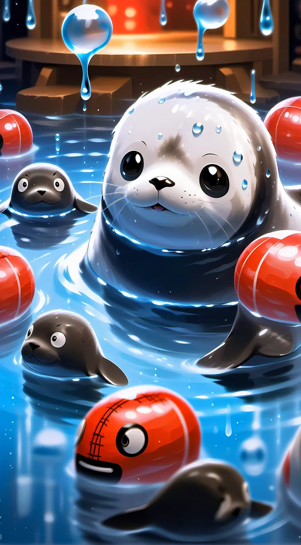 ai character: Splash background