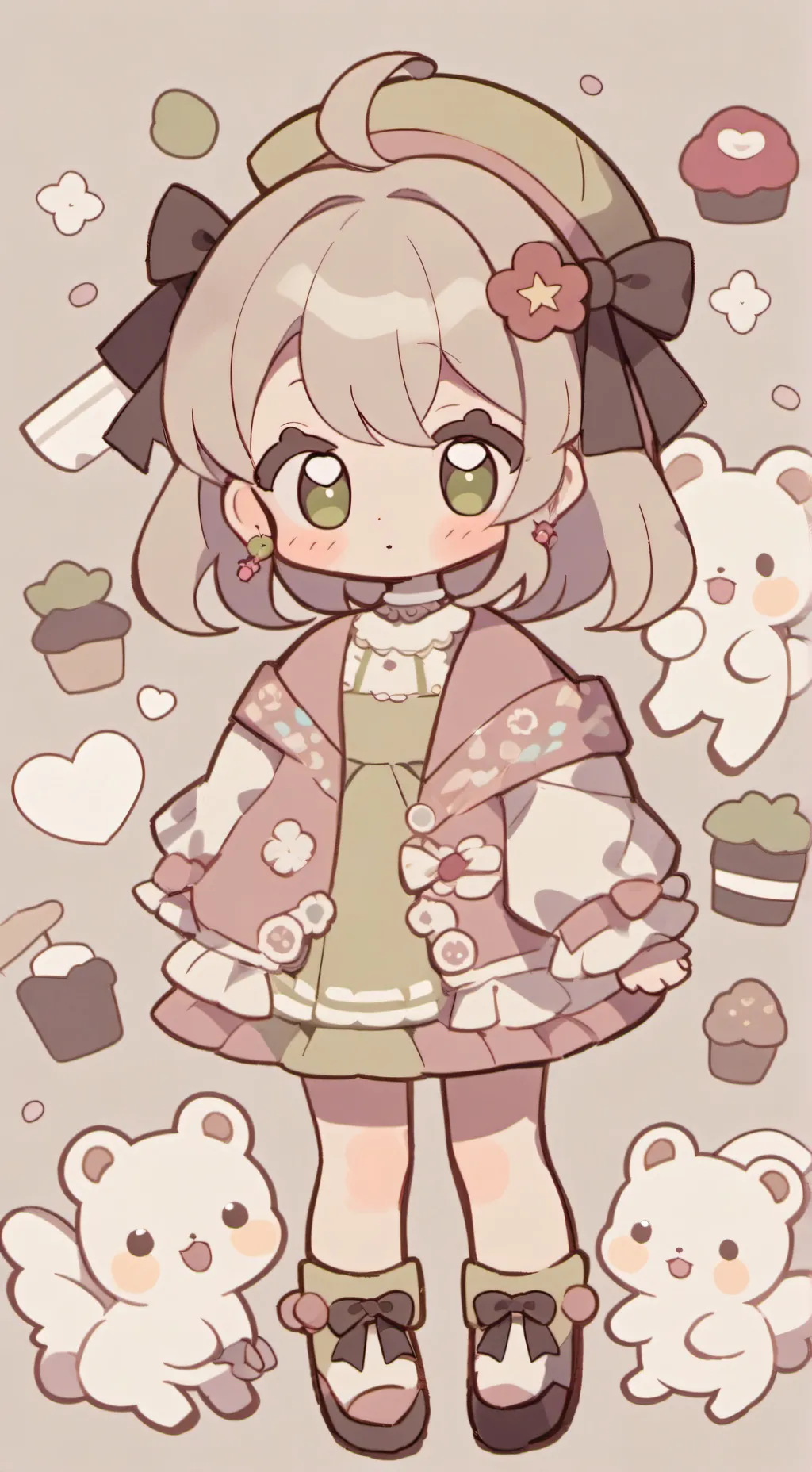 ai character: gata bebe background