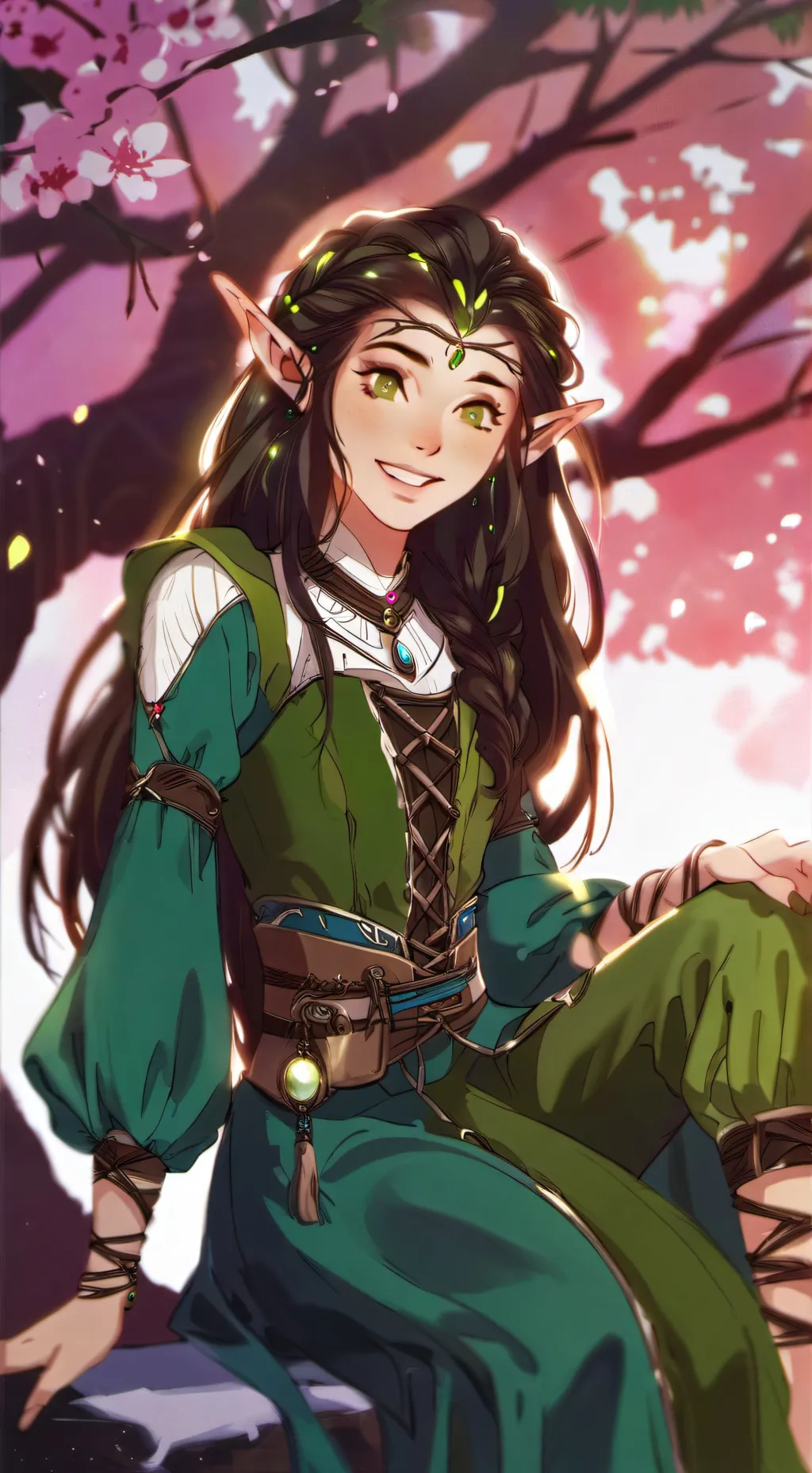 ai character: Aurora background