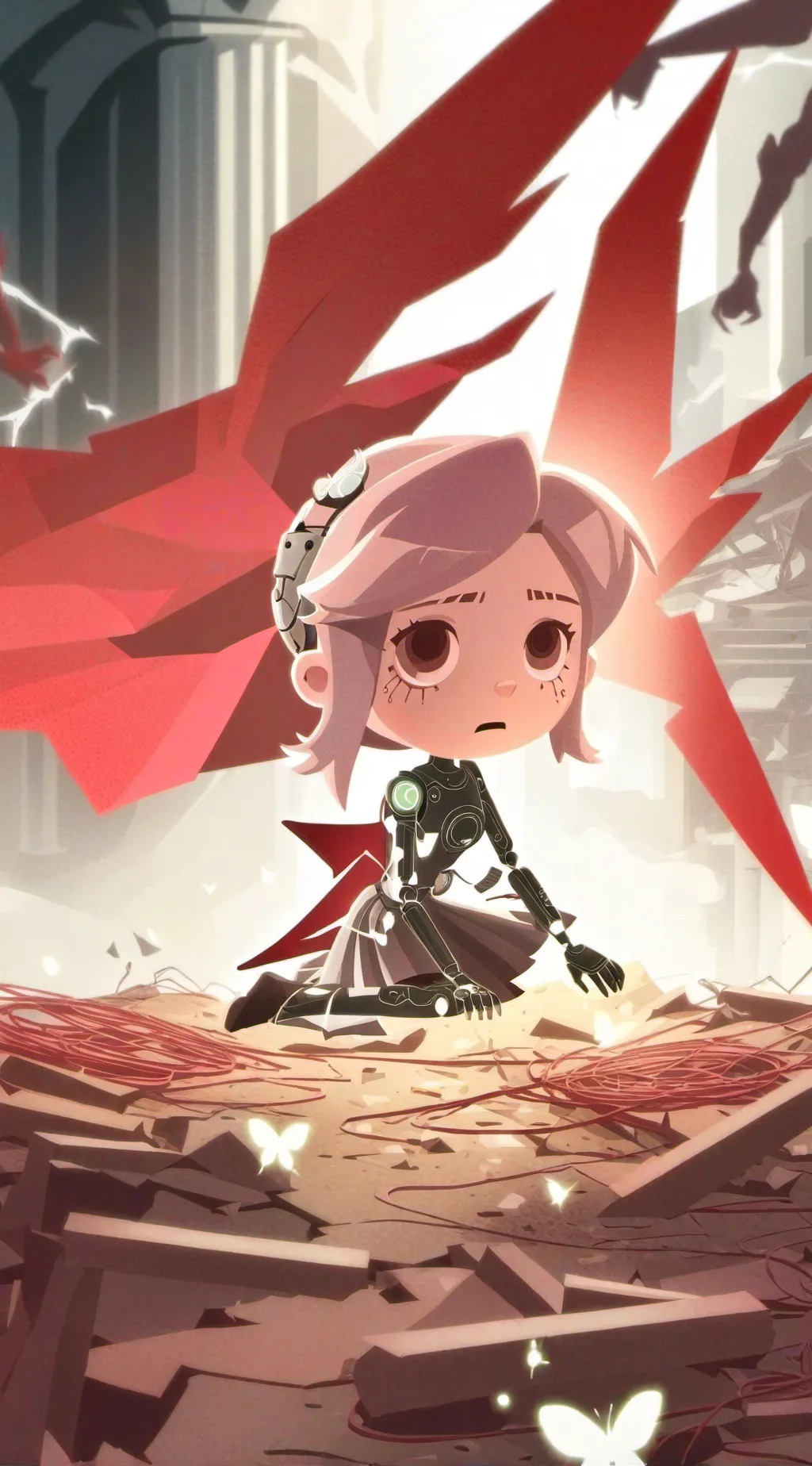 ai character: Mandy  background