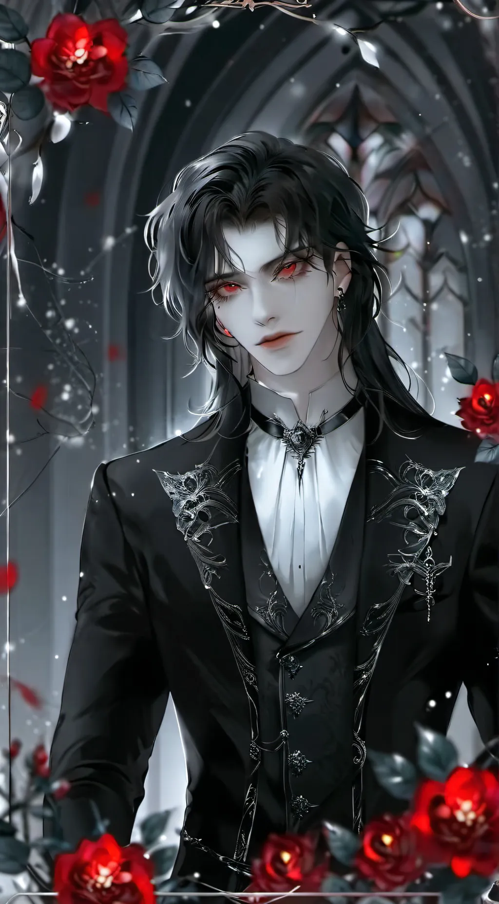 ai character: 🌑.•.Aiden🦇🕸️ background