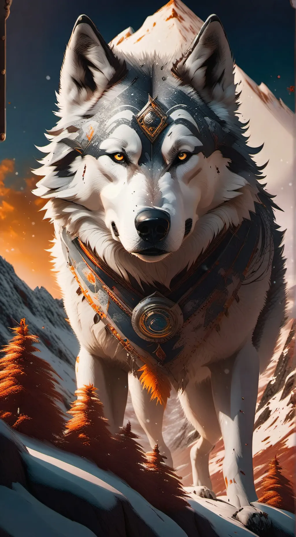 ai character: wolf background