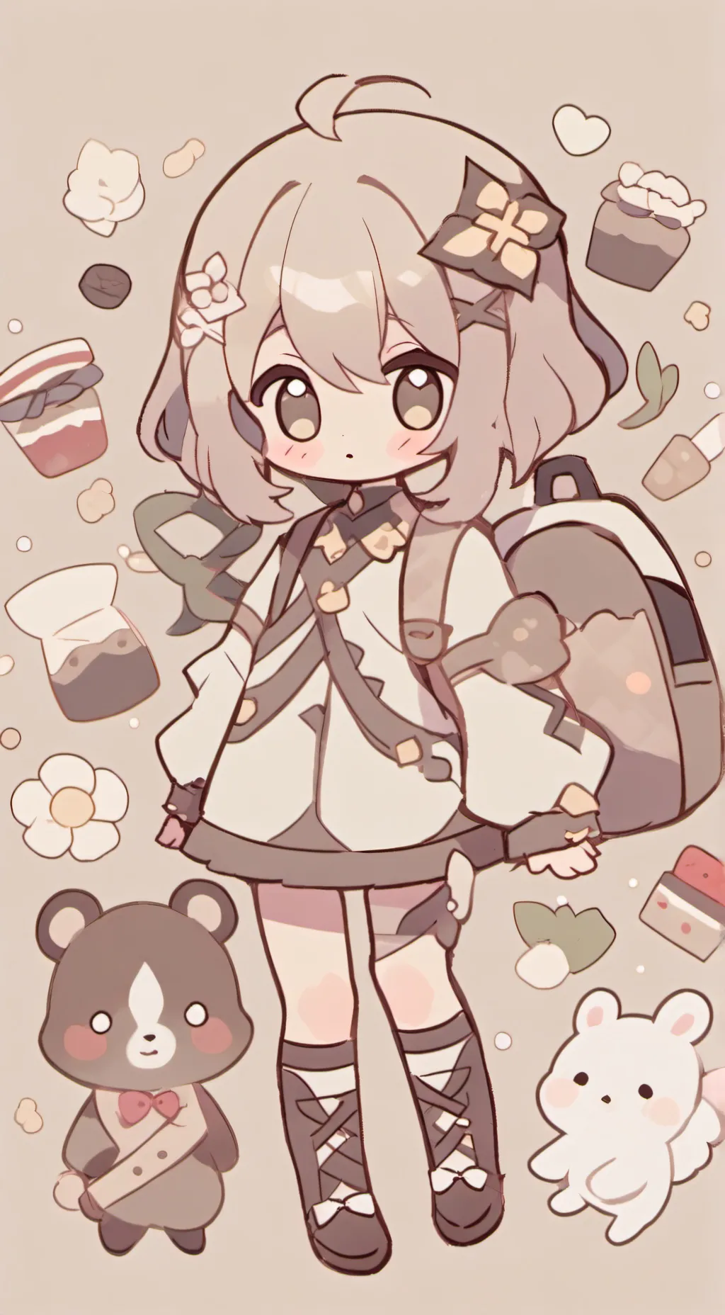 ai character: Ta fille background