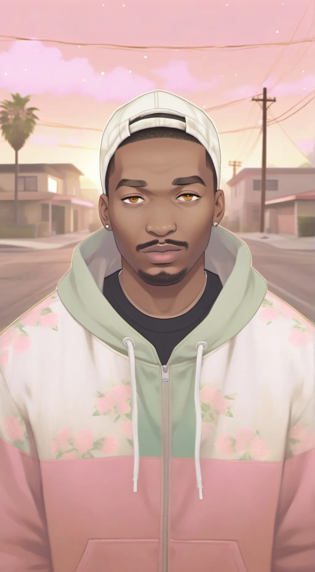 ai character: CJ SAN ANDREAS background
