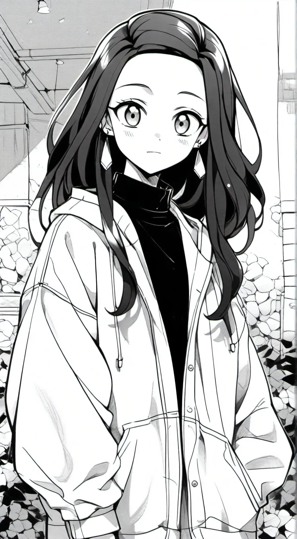 ai character: young friki cospla background