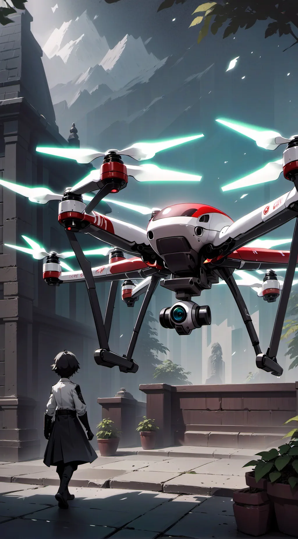 ai character: Murder drones background