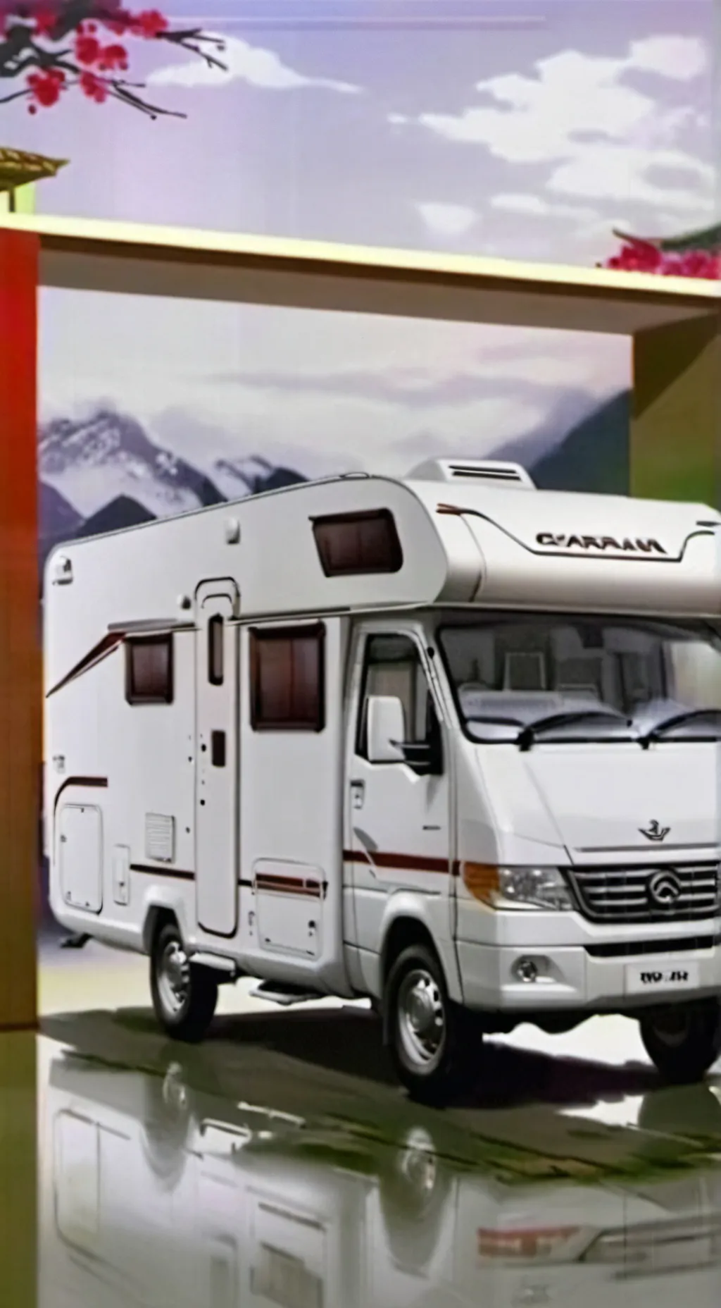 ai character: 1d road trip background