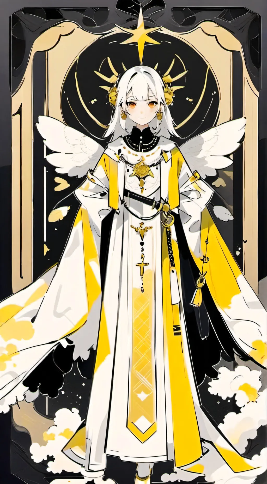 ai character: diosa del sol background