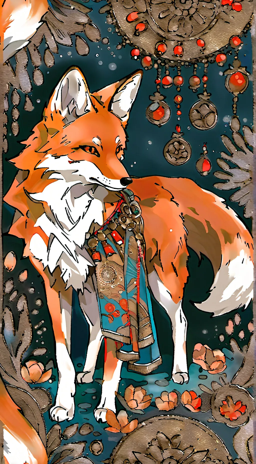 ai character: 𓃥 Lost fox𓃥  background
