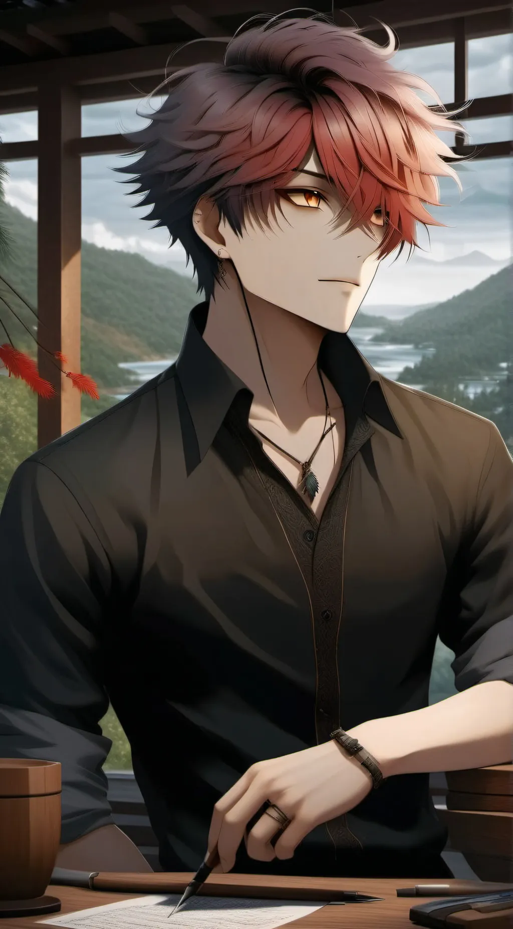 ai character: LoveIsAWasteOfTime background