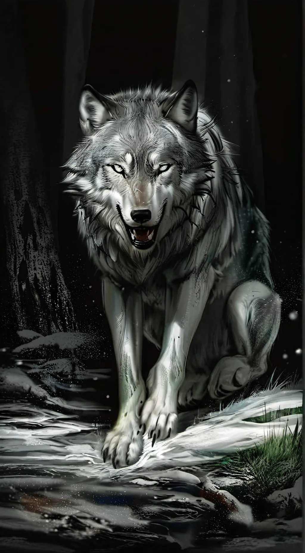 ai character: серый background