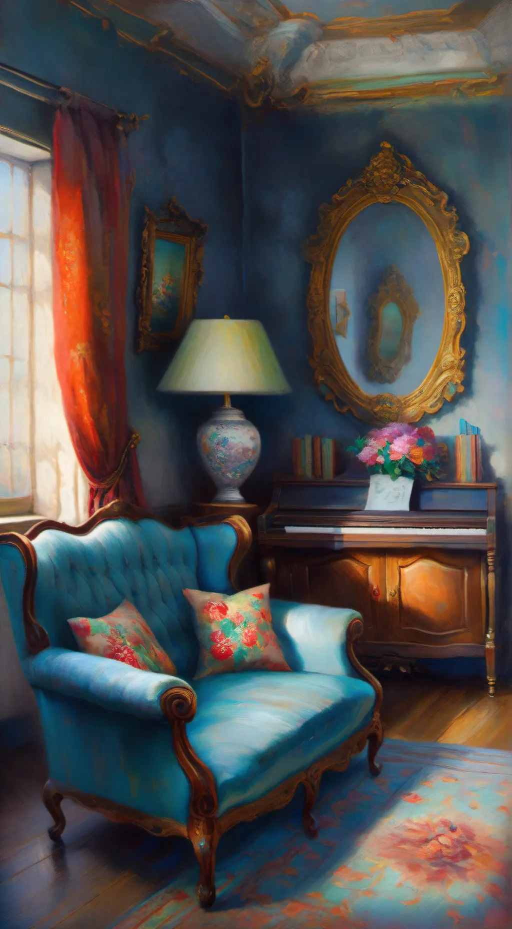 ai character: Terimoi Gamis Room background