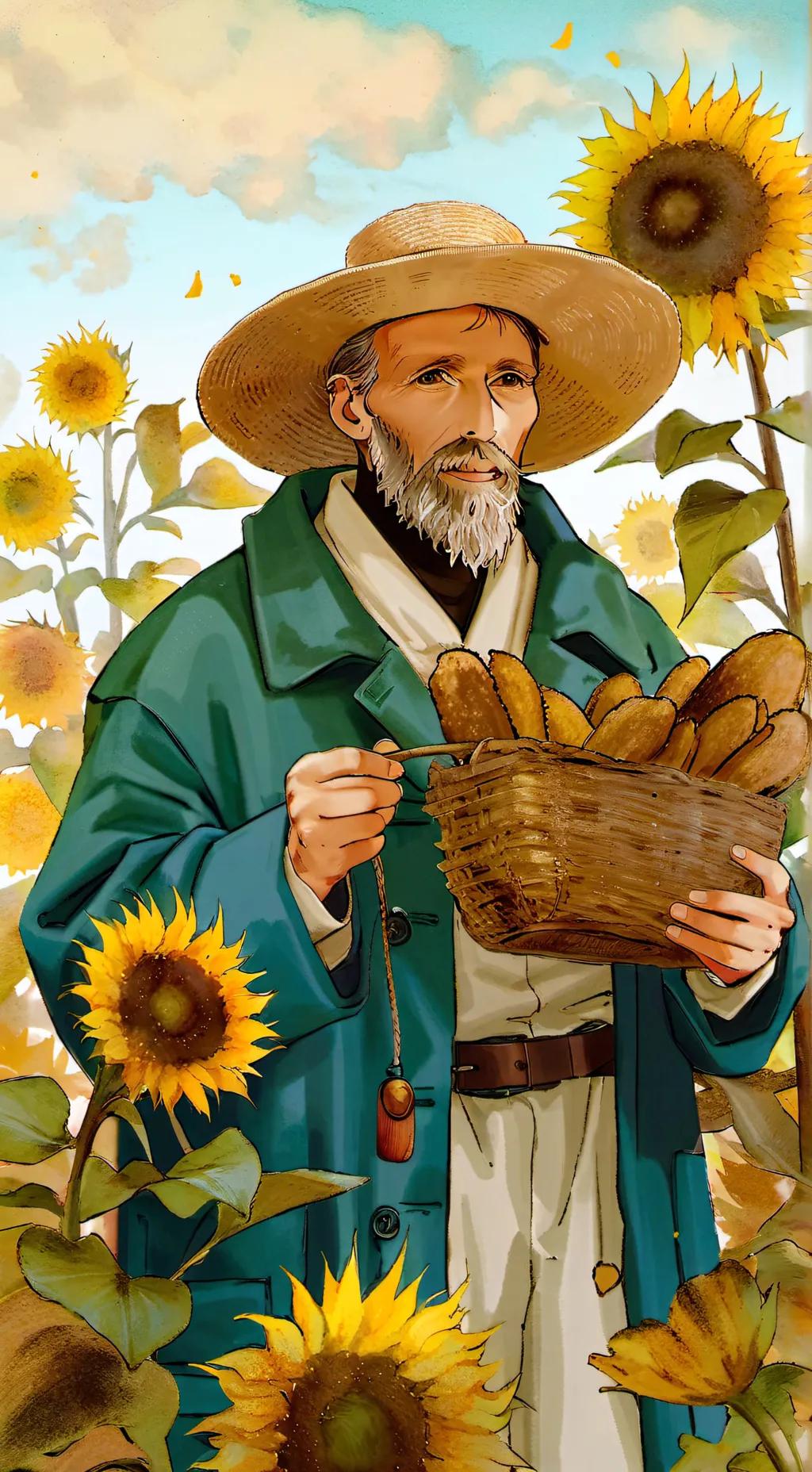 ai character: Abuelo, ramdon xd background