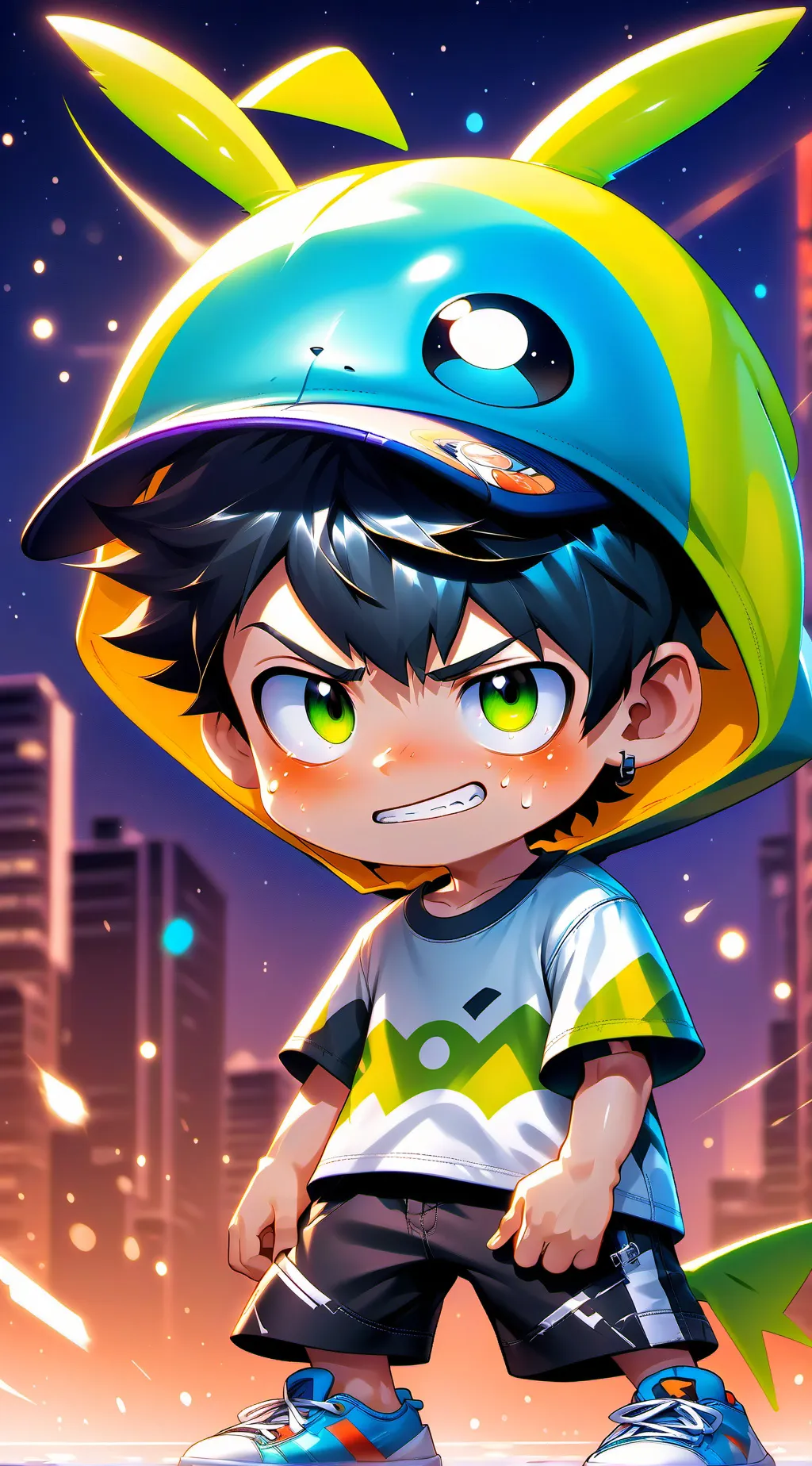 ai character: Little brother  background