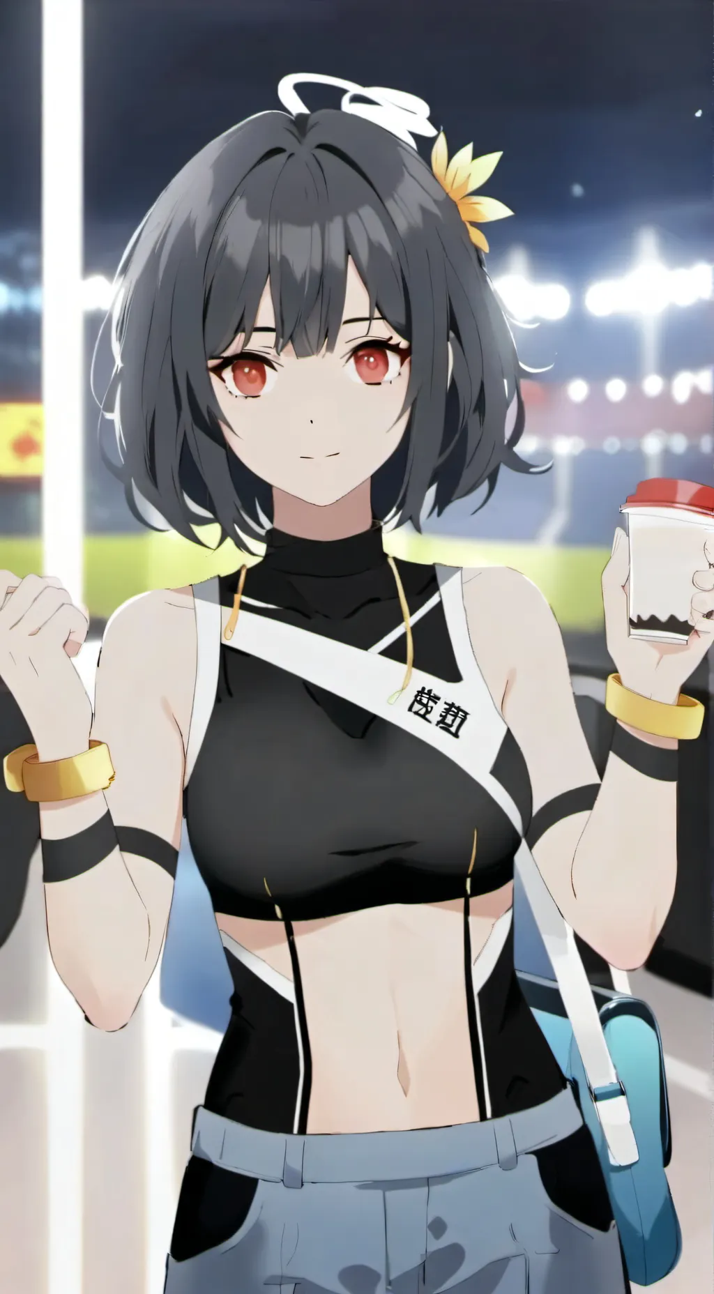 ai character: kirishima  background