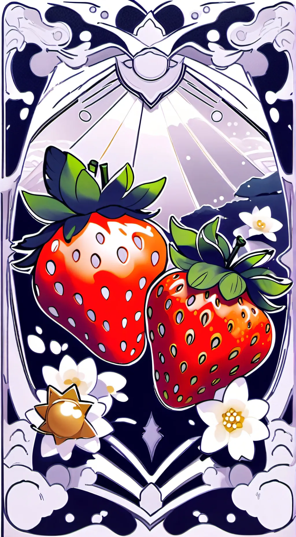 ai character: Fossilberry background