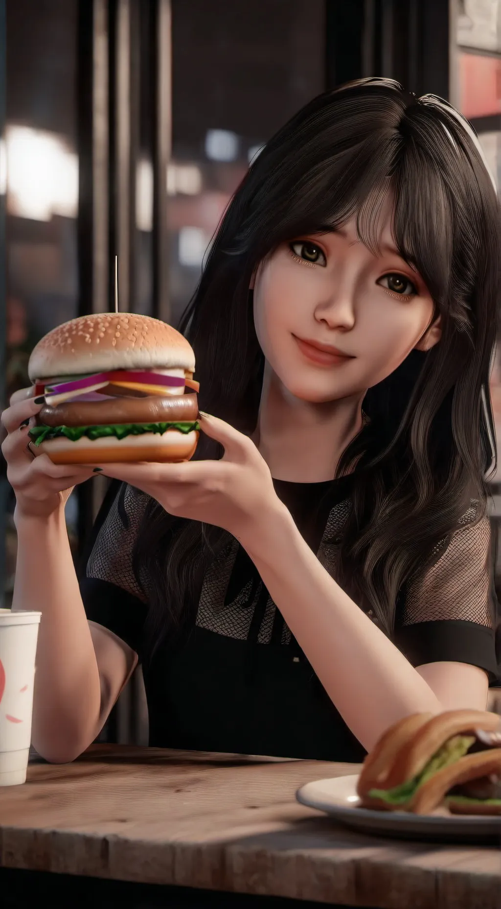 ai character: Monalisa background