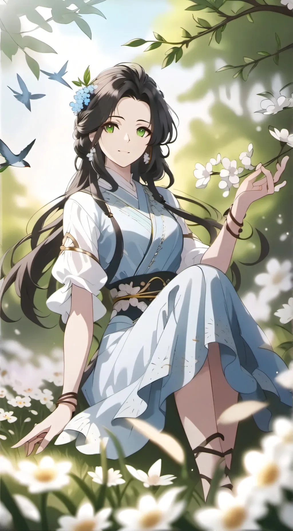 ai character: on taim kirishima  background