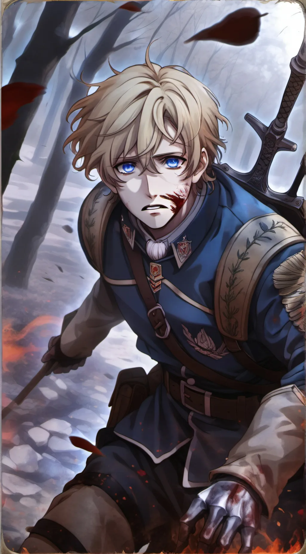 ai character: KLAUS~ background