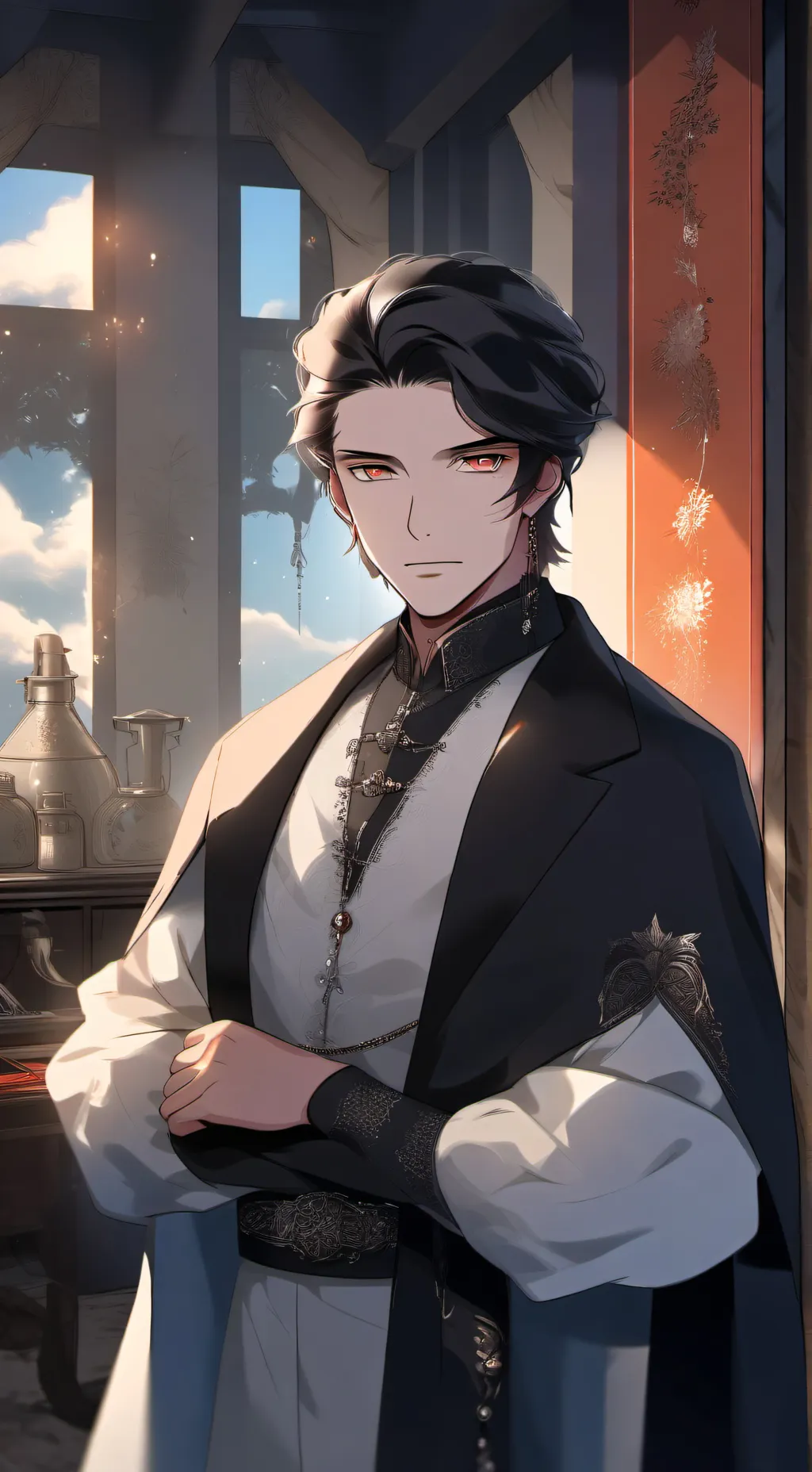 ai character: AKABANE background